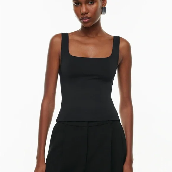 Babaton Contour Ribbed Square Neck Tank Top - Picture 2 of 7